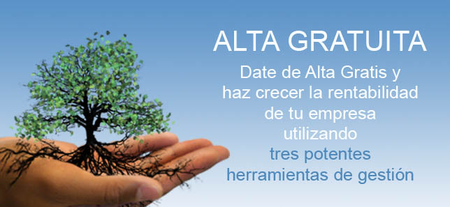 Alta gratuita en herramientas de gestión de empresa